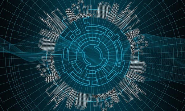 智慧园区中的城市高楼