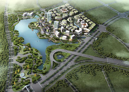 科技智慧产业园的外观